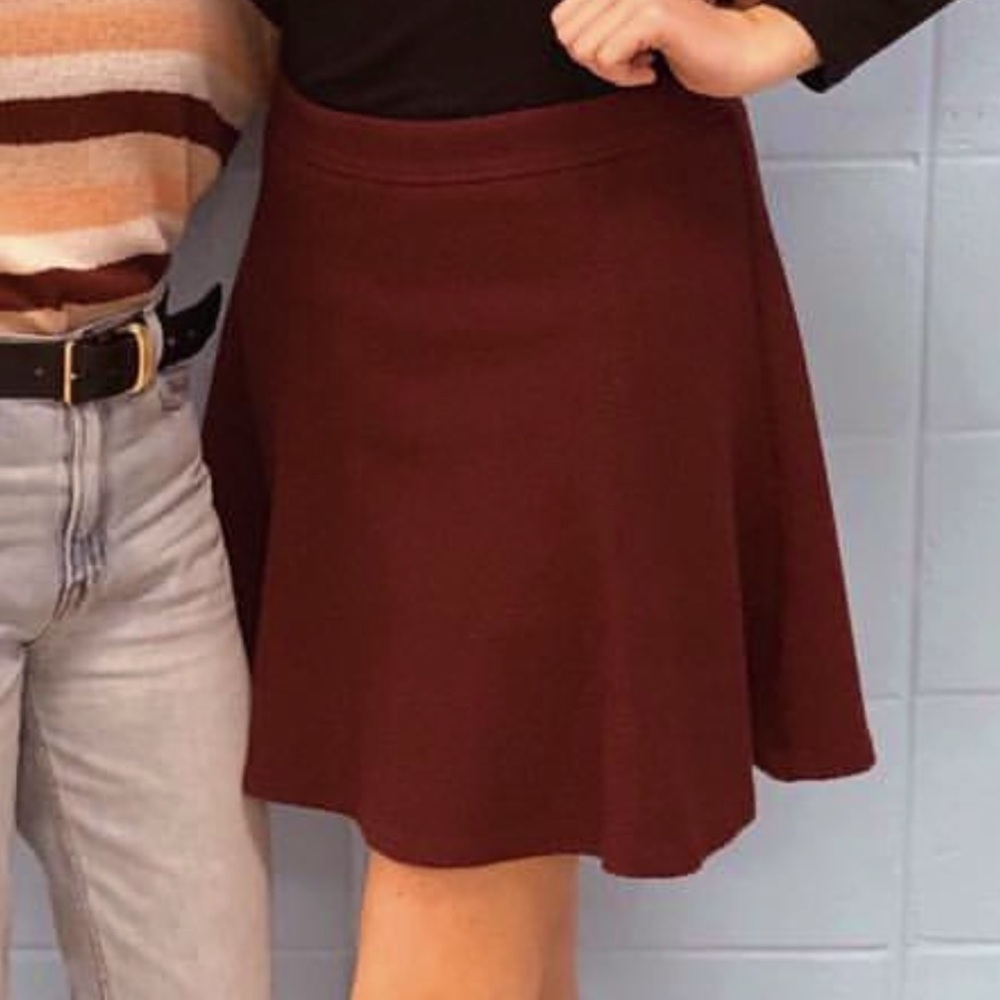 Elegant Burgundy Skirt